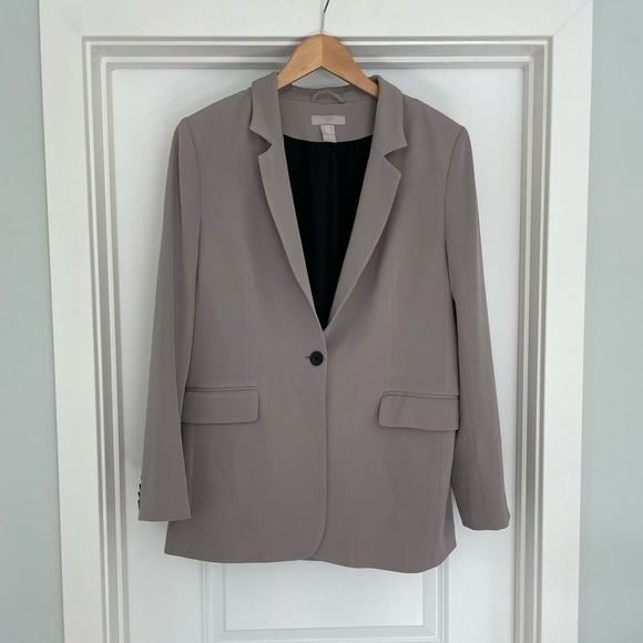 H&M Oversized Single Button Blazer Size M - Picture 1 of 7